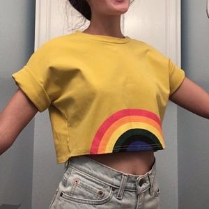 Rainbow Crop Top